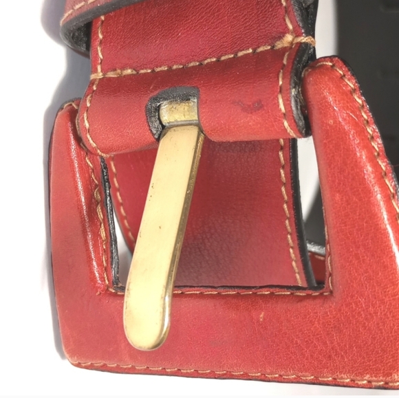 Ben King B Altman & Co Fifth Avenue NY From Italy Red Women\'s Belt Size 28\